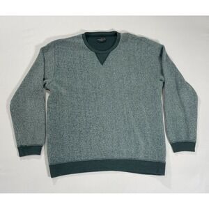 Goodlife Mens Fleece Sherpa Pullover Crewneck Sweater Green Size XL